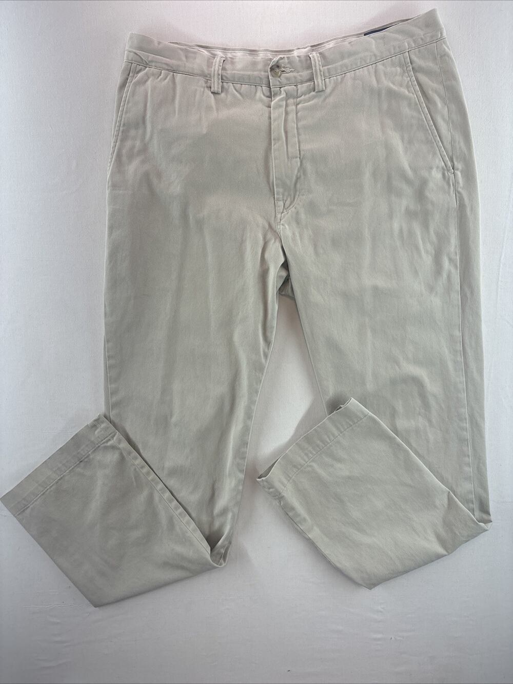 Polo Ralph Lauren Mens Classic Fit FTan Straight Leg 34x34 Khakis Chino Preppy